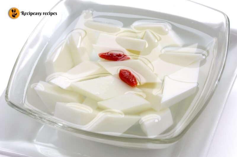 Almond Tofu Recipe | Silky Chinese Dessert (Vegan)