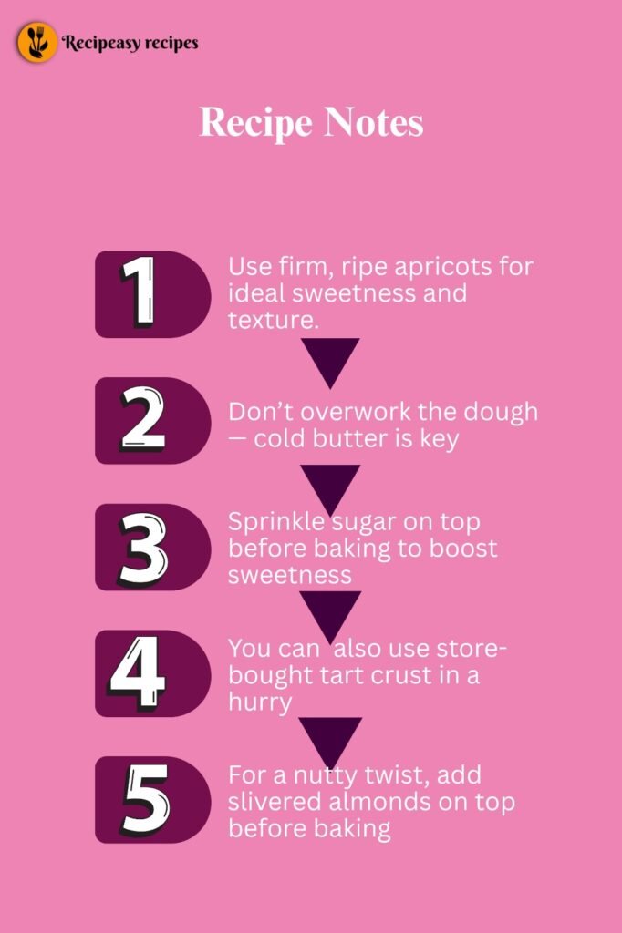 Apricot recipe notes