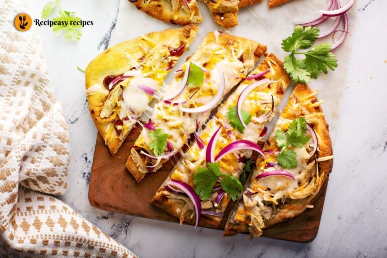 BBQ chicken flatbread recipe