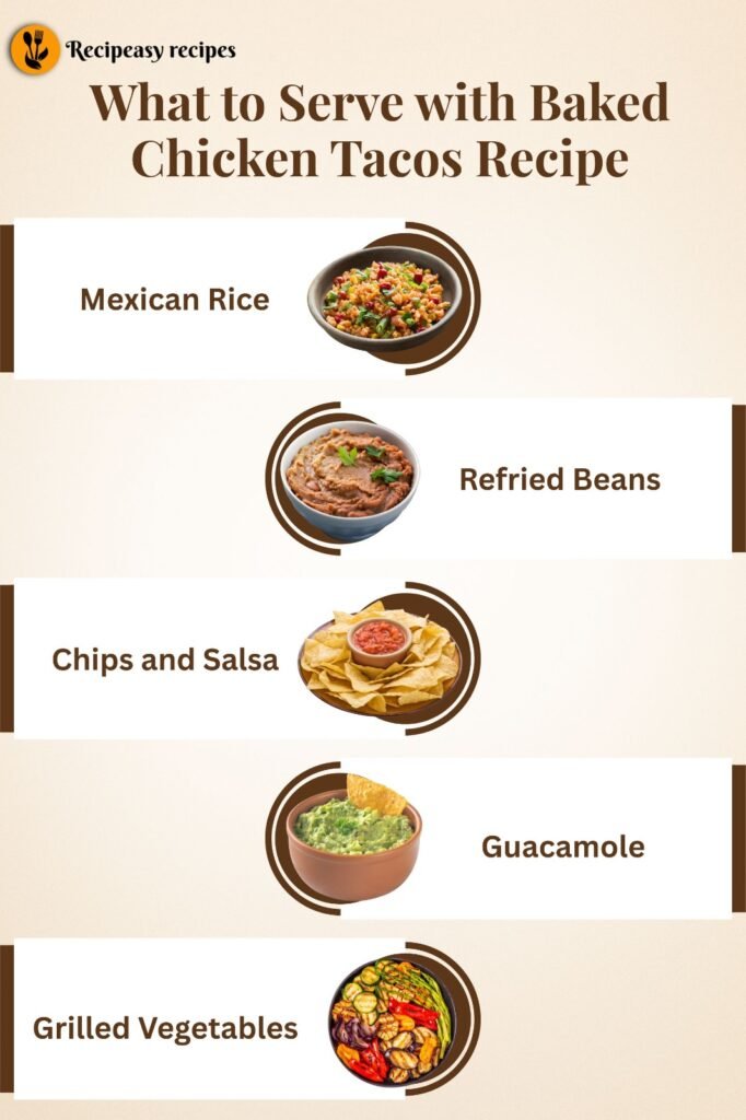 Serve with Baked Chicken Tacos Recipe