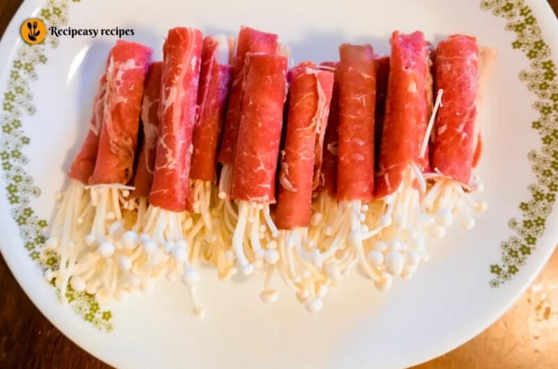 Beef Enoki Rolls Recipe | Easy Savory Beef & Mushroom Rolls
