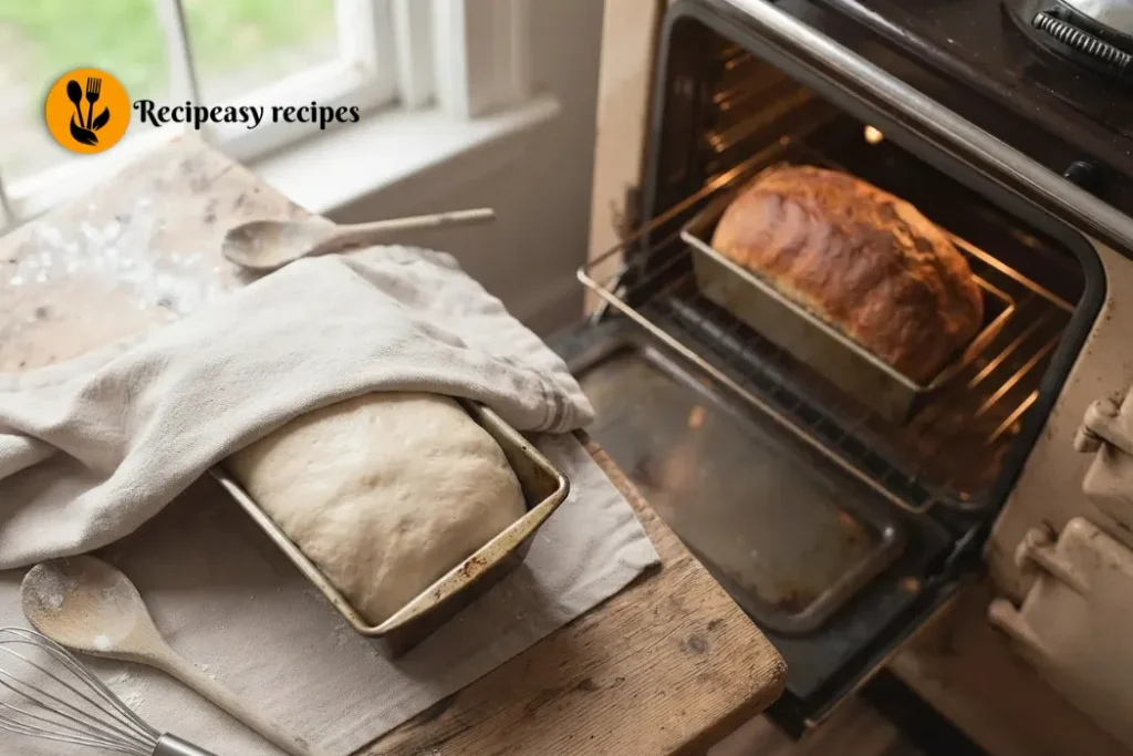 Baking Barley Bread in the Oven