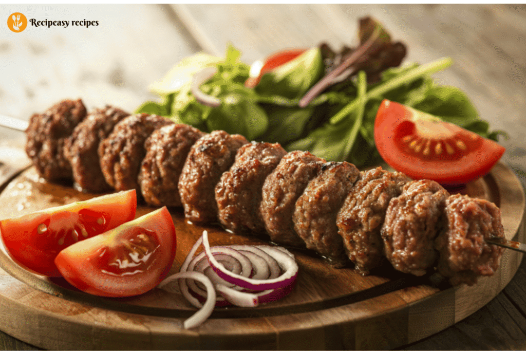 Beef Kebab With Cucumber Yogurt Recipe