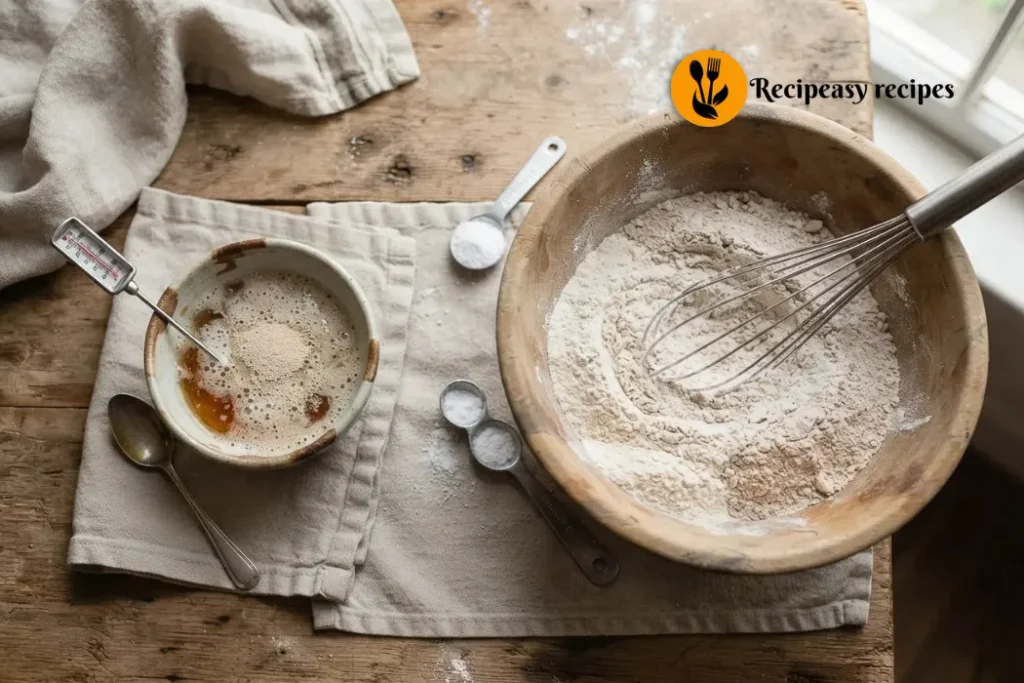 Combine Dry Ingredients Barley Bread Recipe