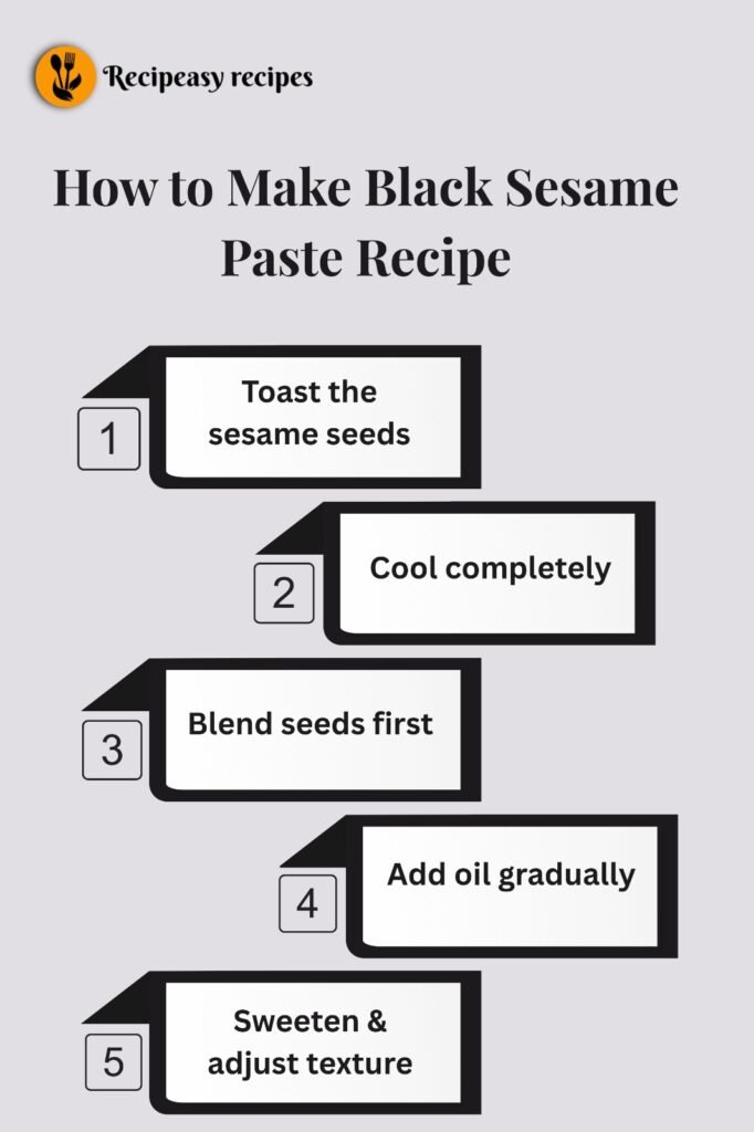 How to Make Black Sesame Paste Recipe