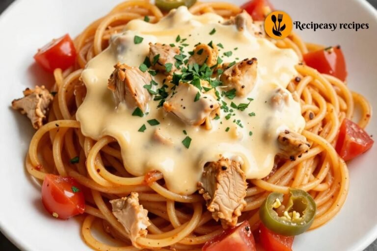 Chicken Rotel Spaghetti