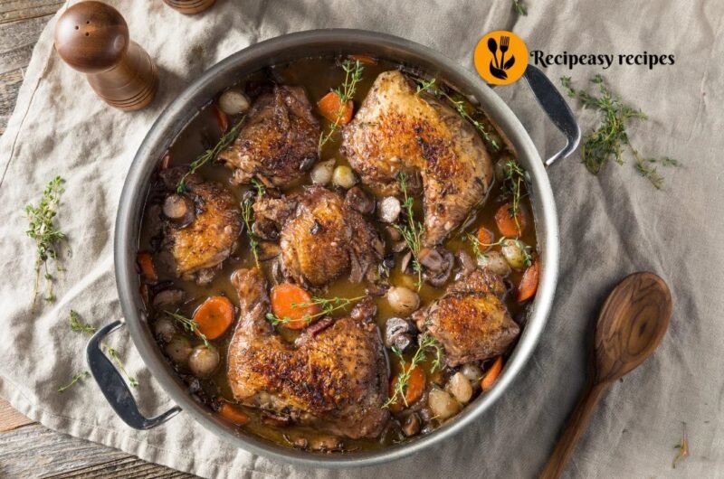 Easy Chicken Recipe Using Red Wine (Rich & Flavorful Dinner)