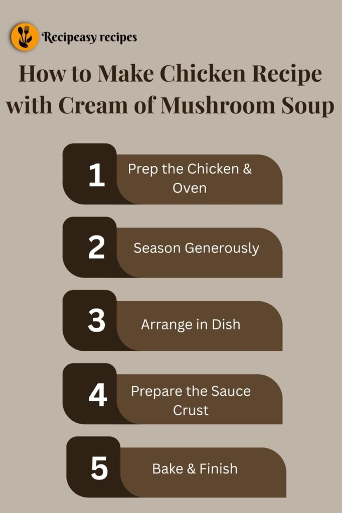 how to make Chicken Recipe with Cream of Mushroom Soup