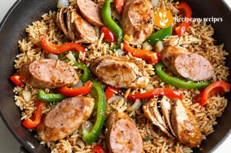 One Pan Chicken Sausage and Rice Recipe That Saves Dinner