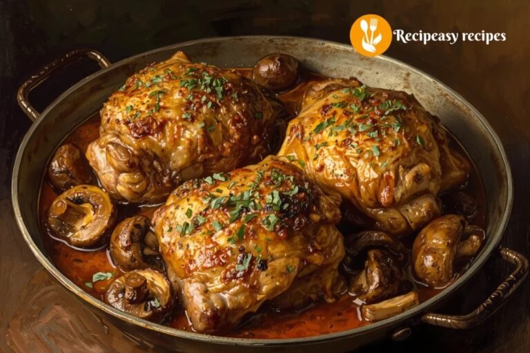 Chicken Thighs with Mushrooms Recipe