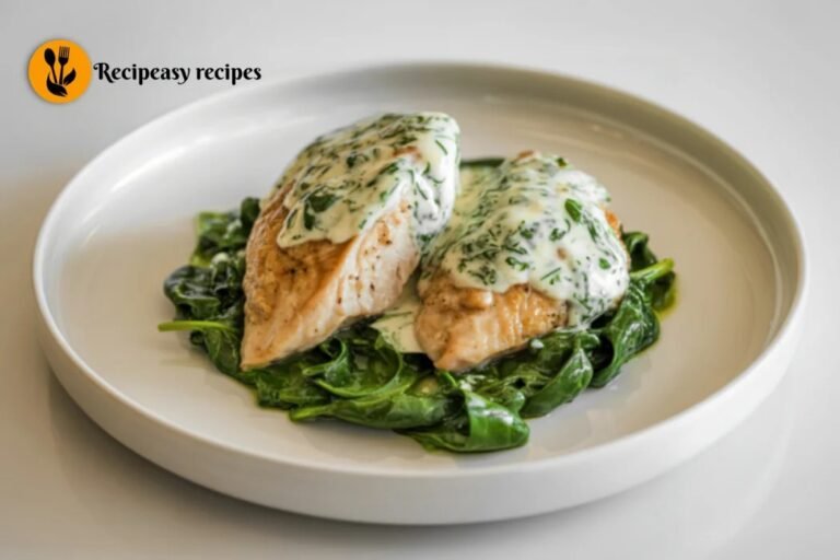 Chicken thigh and spinach recipe