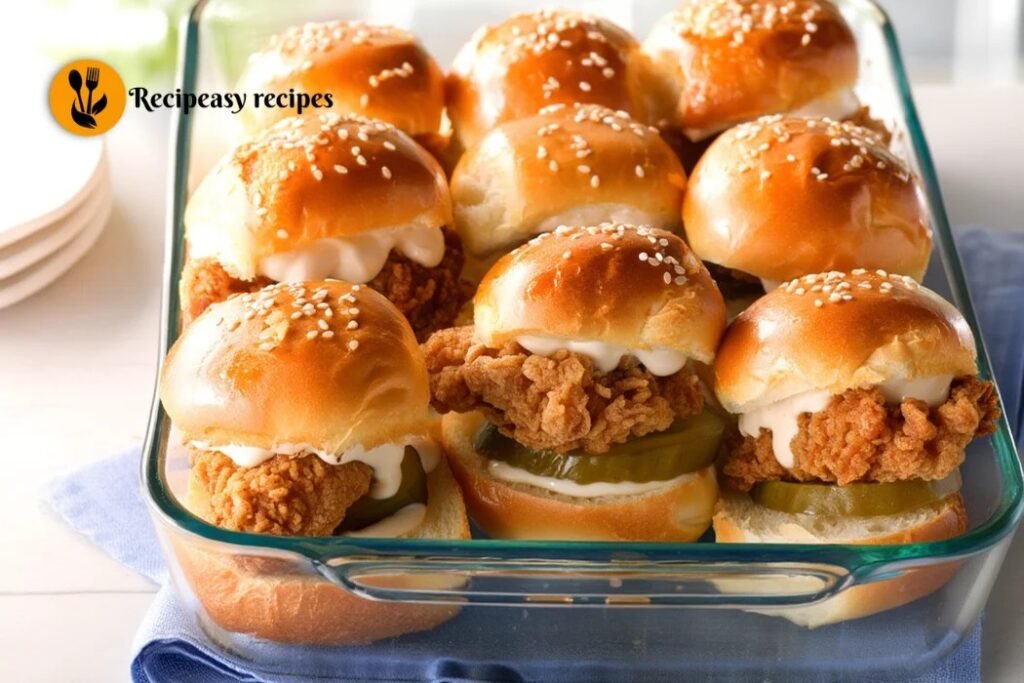 chicken sliders recipe infographics