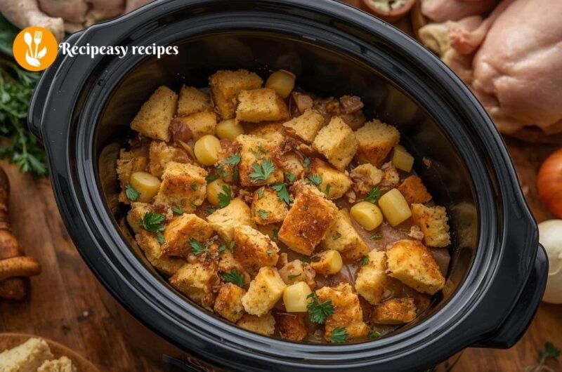 The Easiest Chicken Stuffing Slow Cooker Recipe You'll Ever Make