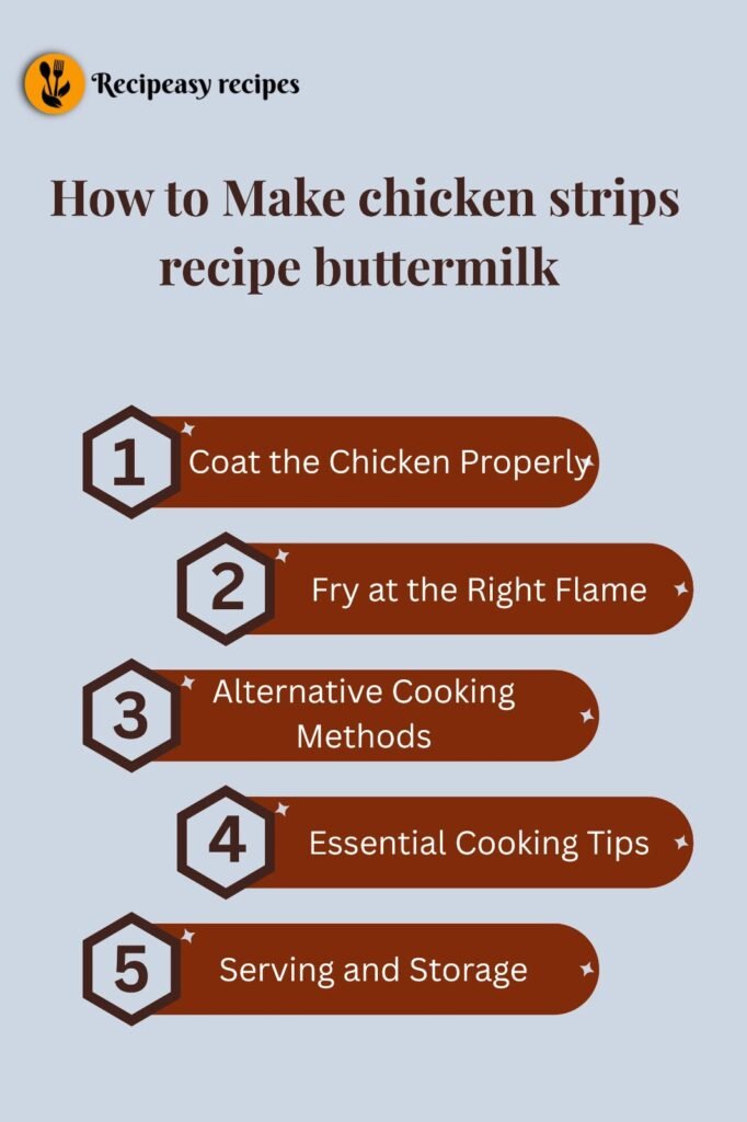 how to make chicken strips recipe buttermilk