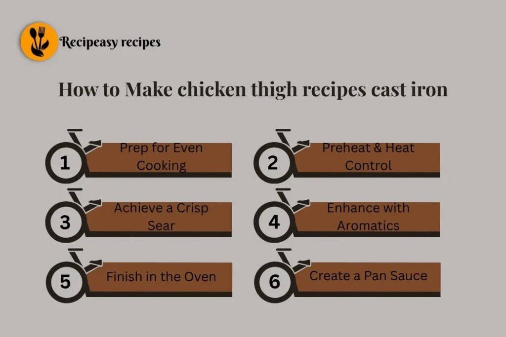 how to make chicken thigh recipes cast iron