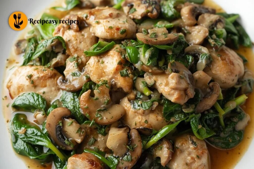 what is Chicken Spinach Mushroom Recipe