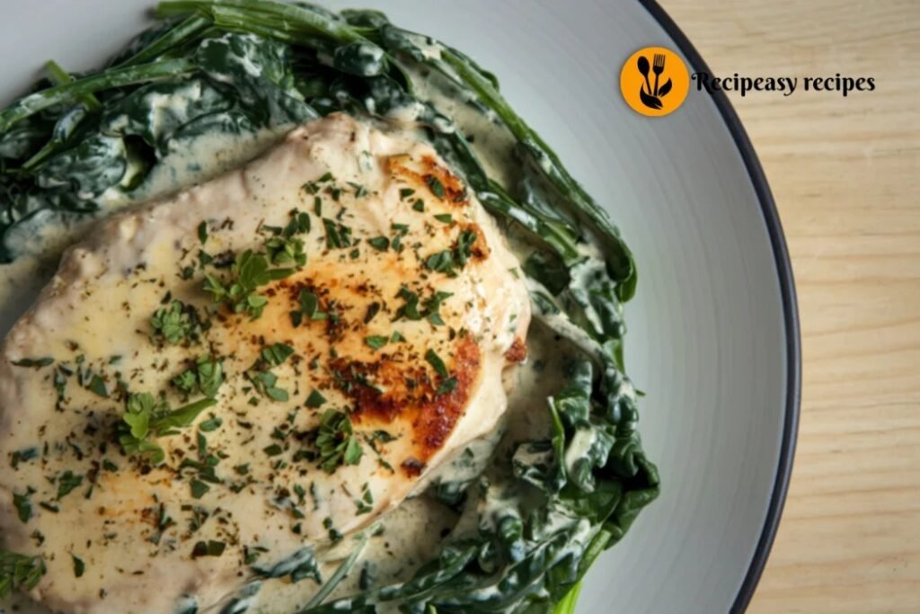 what is Chicken thigh and spinach recipe