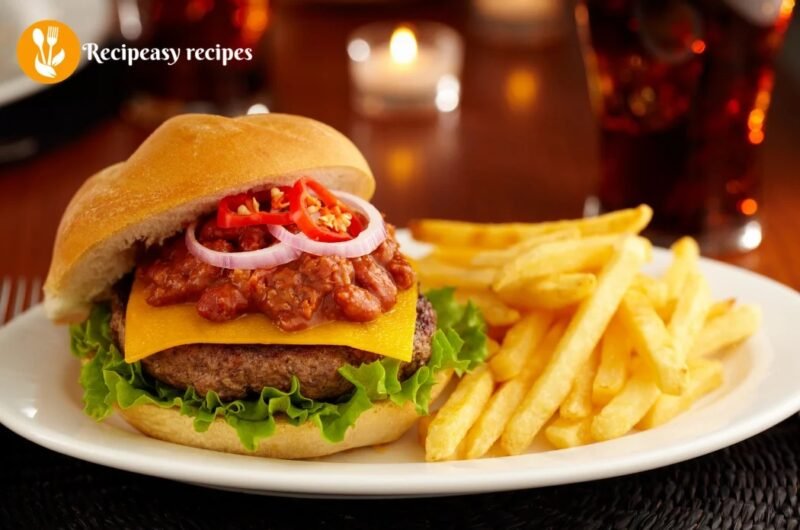 Chili Burger Recipe – Juicy, Spicy & Loaded With Flavor