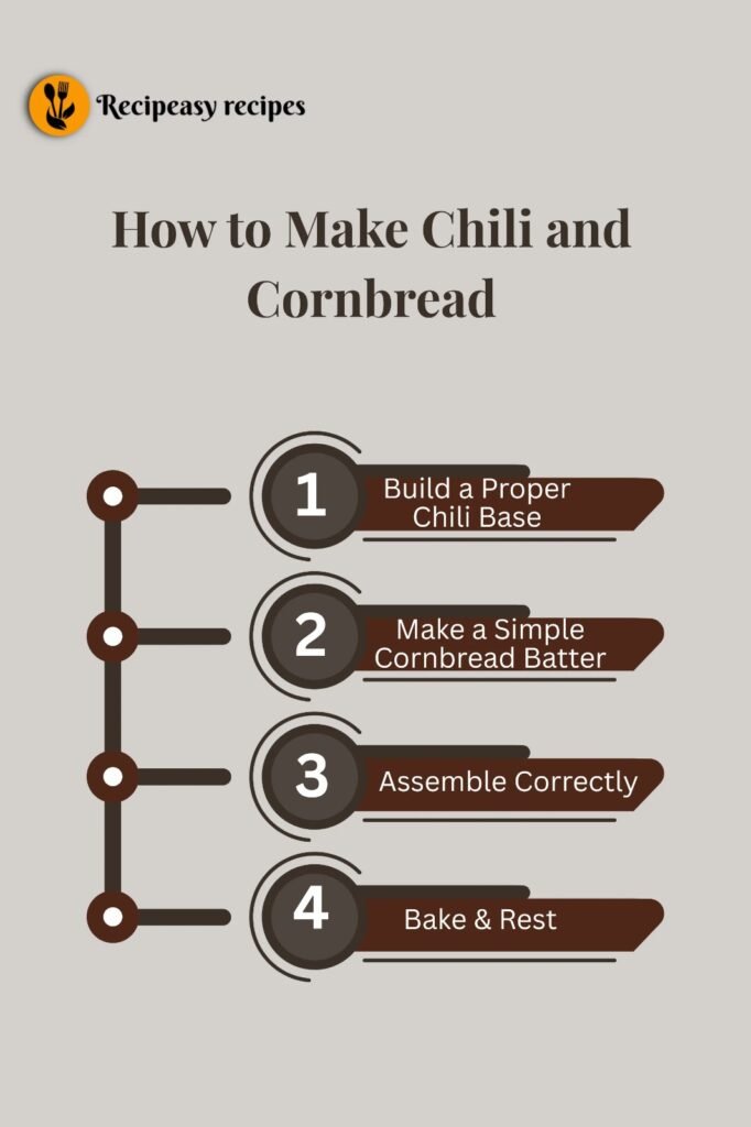 how to make Chili and Cornbread