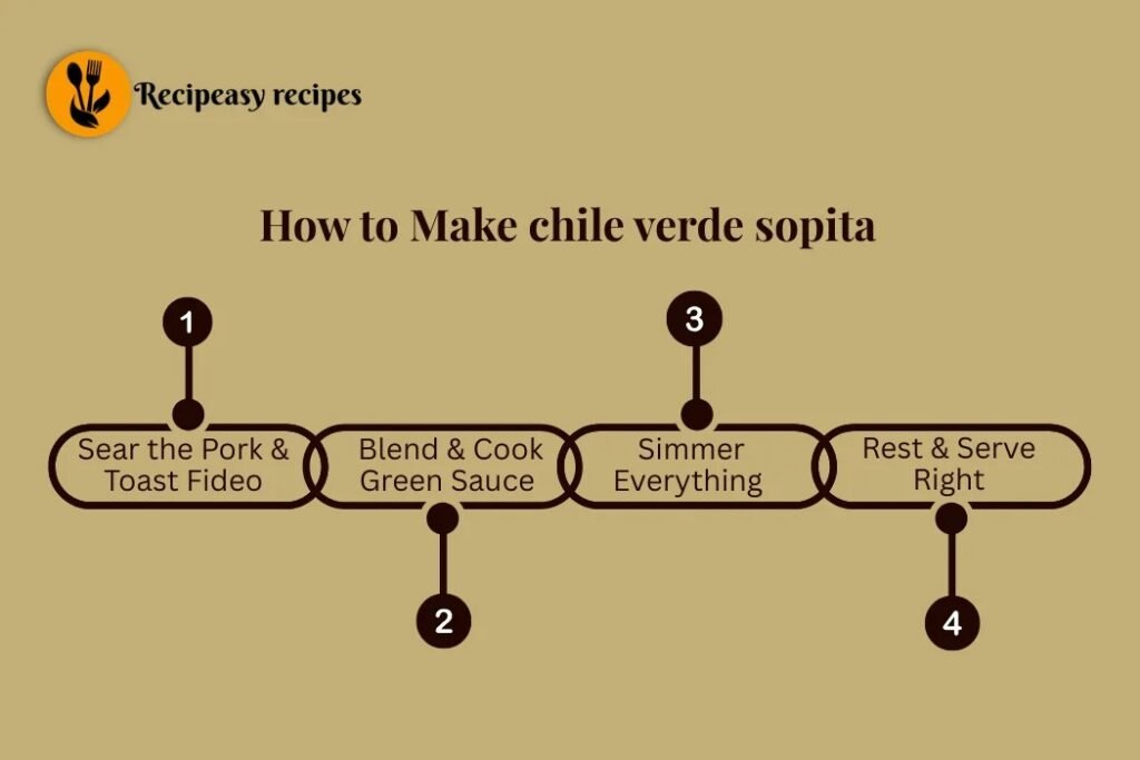 how to make chile verde sopita