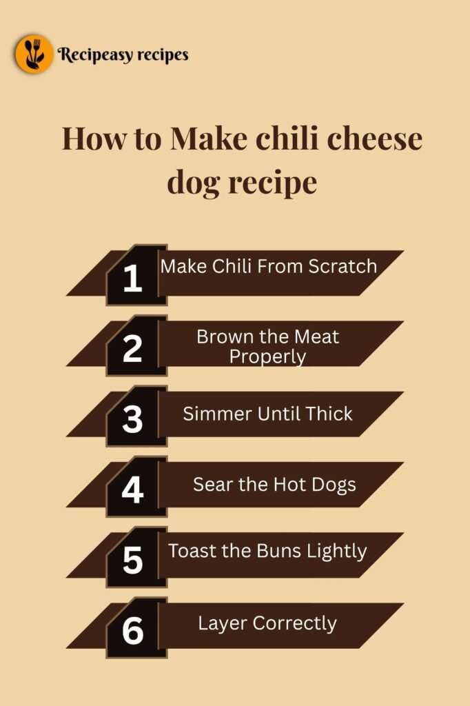 how to make chili cheese dog recipe
