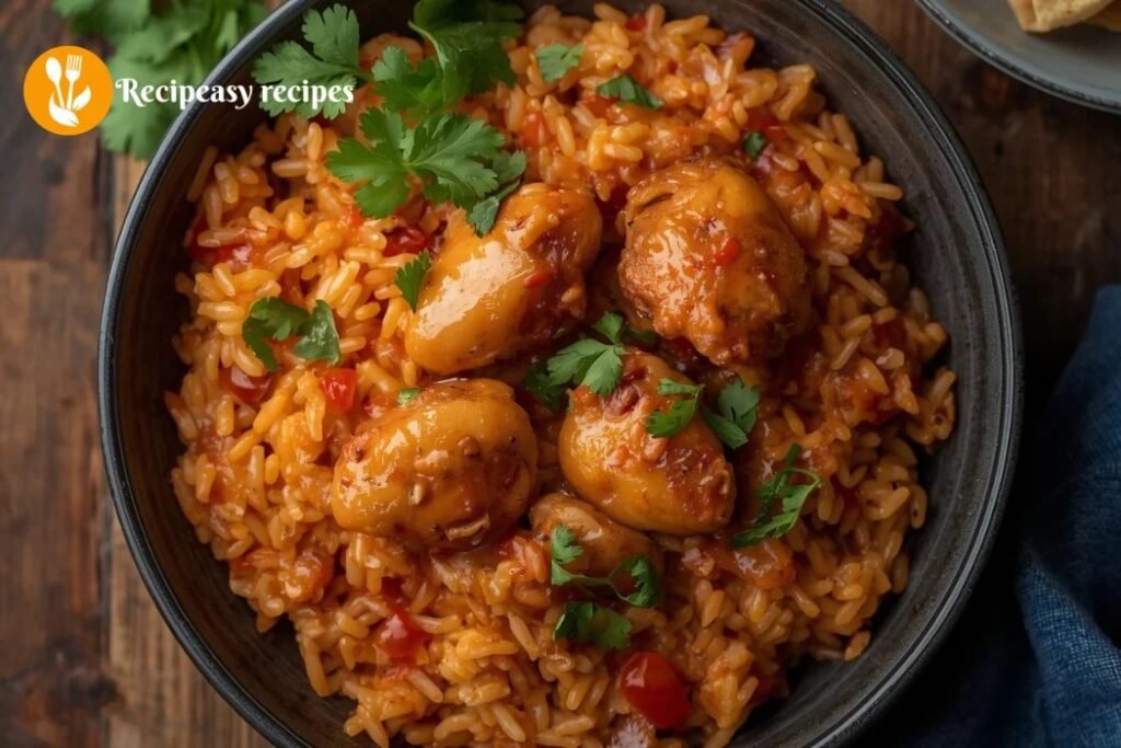 what is Chicken Spanish rice recipe