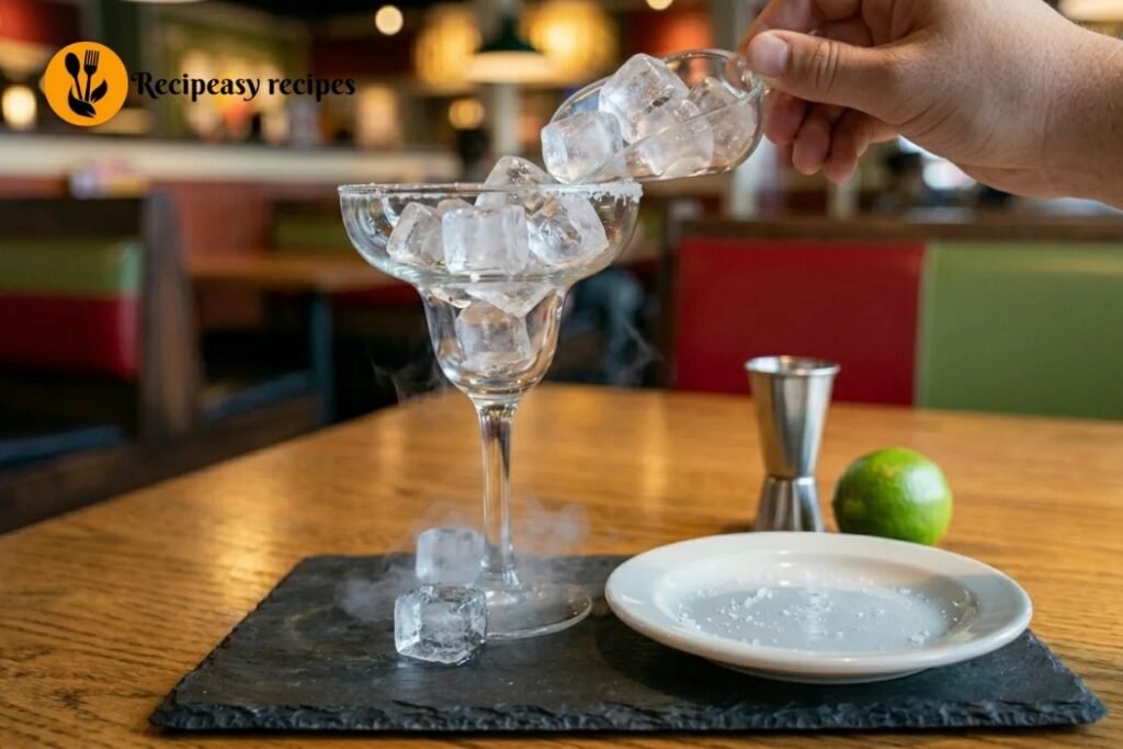 Step 2 — Fill the glass with ice