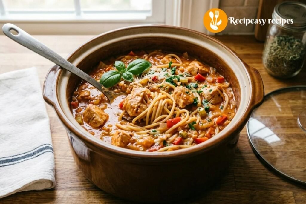 Chicken Spaghetti Crock Pot