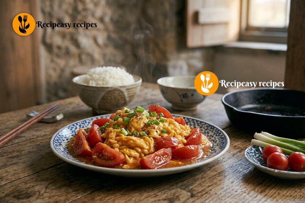 Chinese Scrambled Eggs and Tomatoes Recipe
