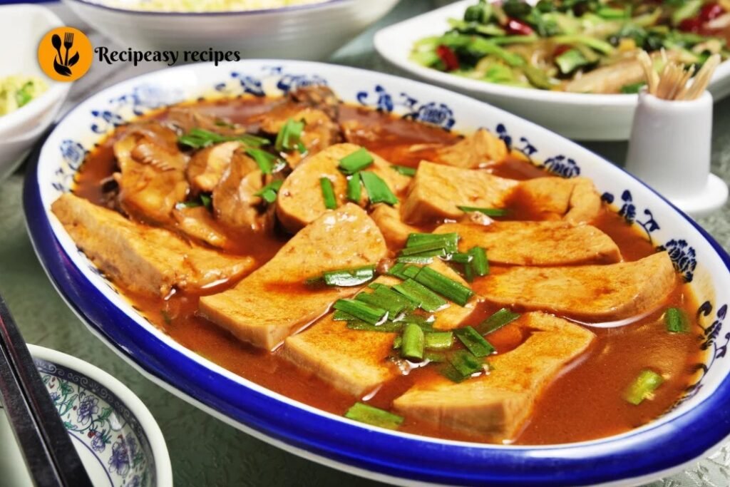 Chinese Tofu with Black Bean Sauce