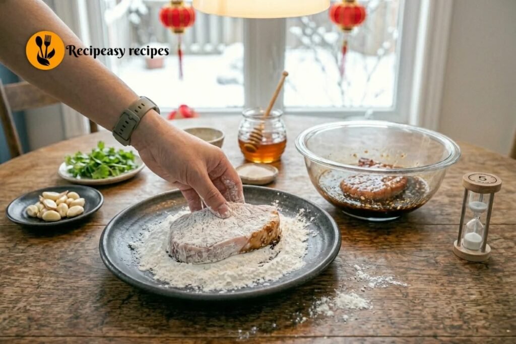 Coat with Cornstarch