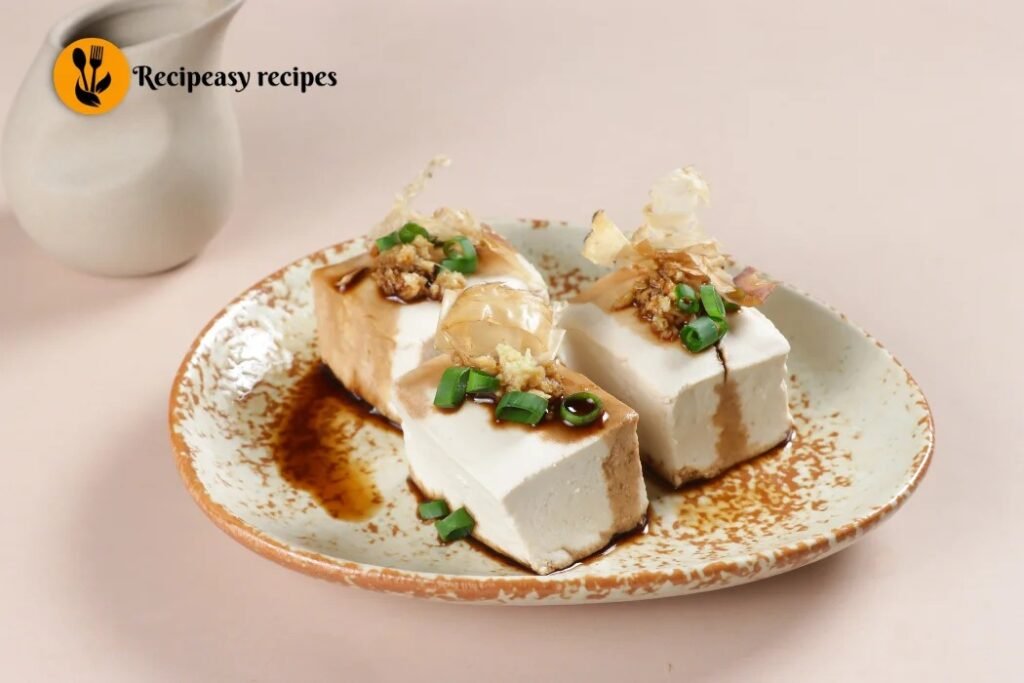Cold Tofu with Ginger Soy Sauce