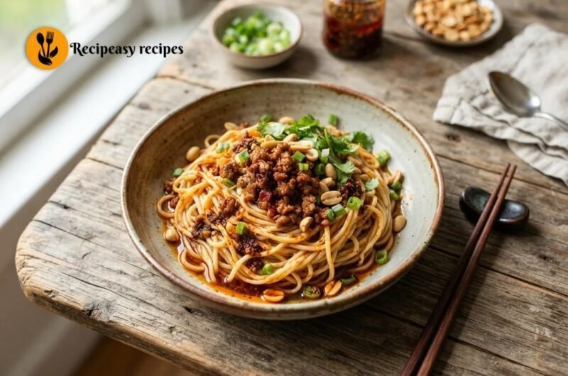 Easy Dan Dan Noodles – Spicy Sichuan Noodle Recipe