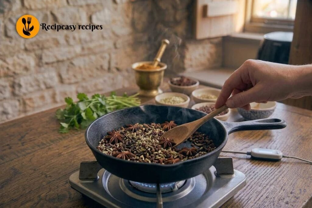 Step 1 - Toast the spices