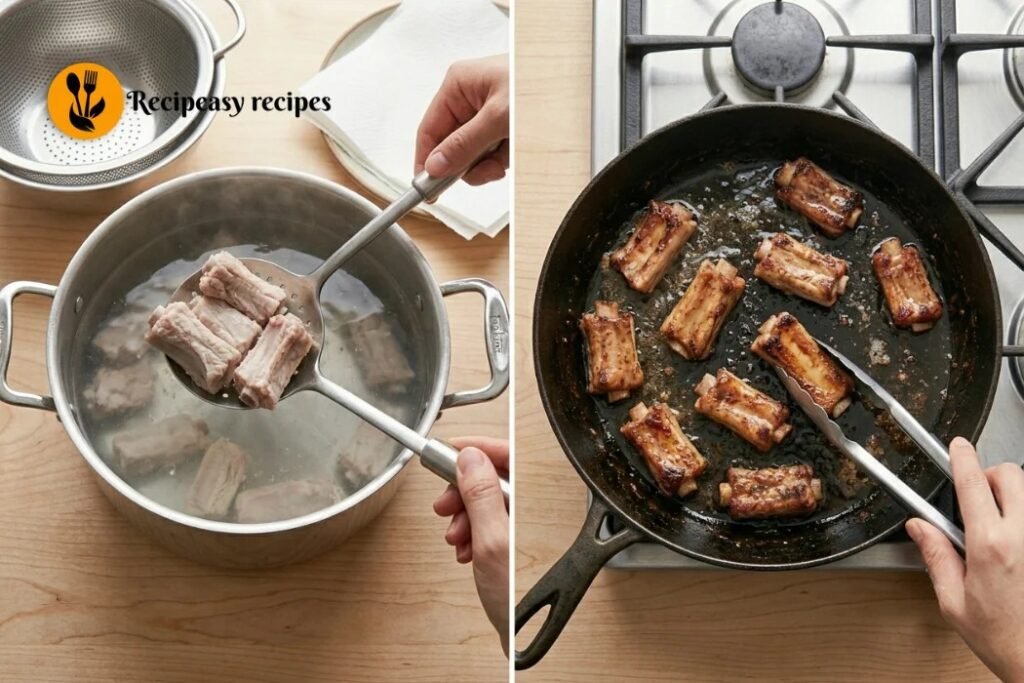 Step 2 - Brown the Riblets