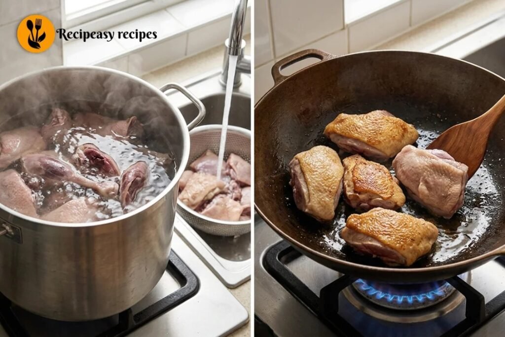 Step 2 — Brown the duck