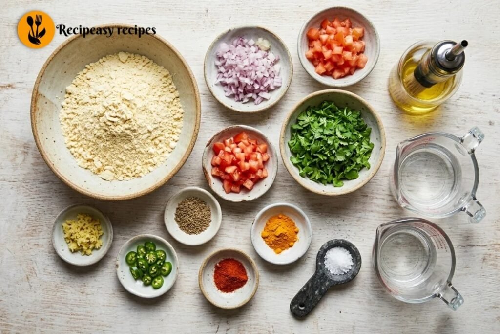 What You Will Need — Besan Chilla Ingredients