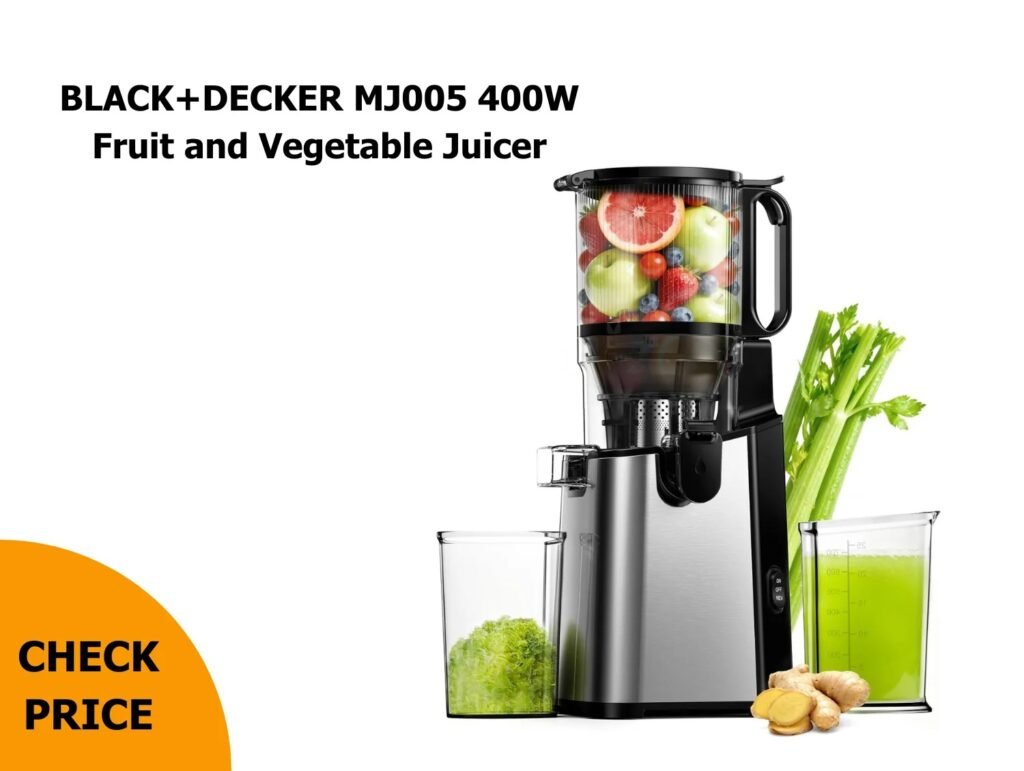 BLACK+DECKER MJ005 400W Fruit and Vegetable Juicer