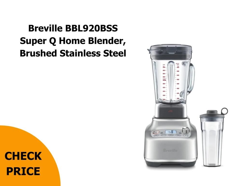 Breville BBL920BSS Super Q Home Blender, Brushed Stainless Steel