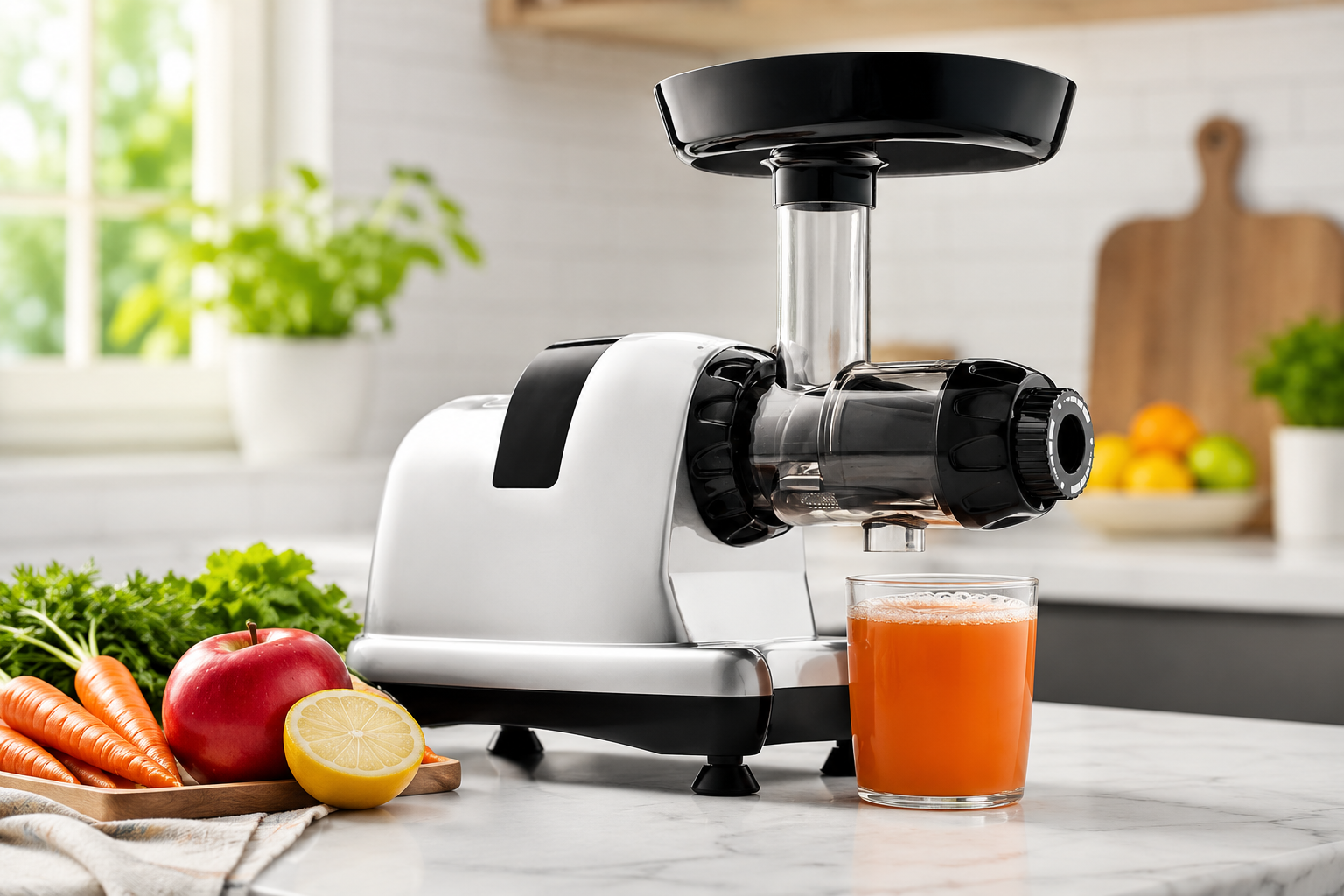 Omega J8006HDS Nutrition Center Masticating Juicer – Silver