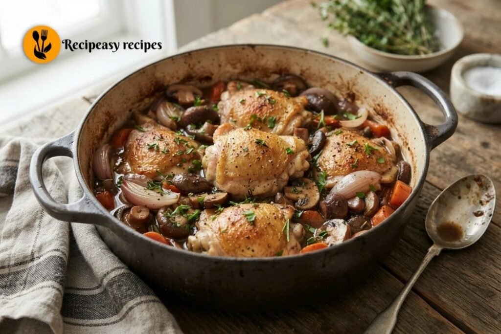 Chicken Thighs with Mushrooms