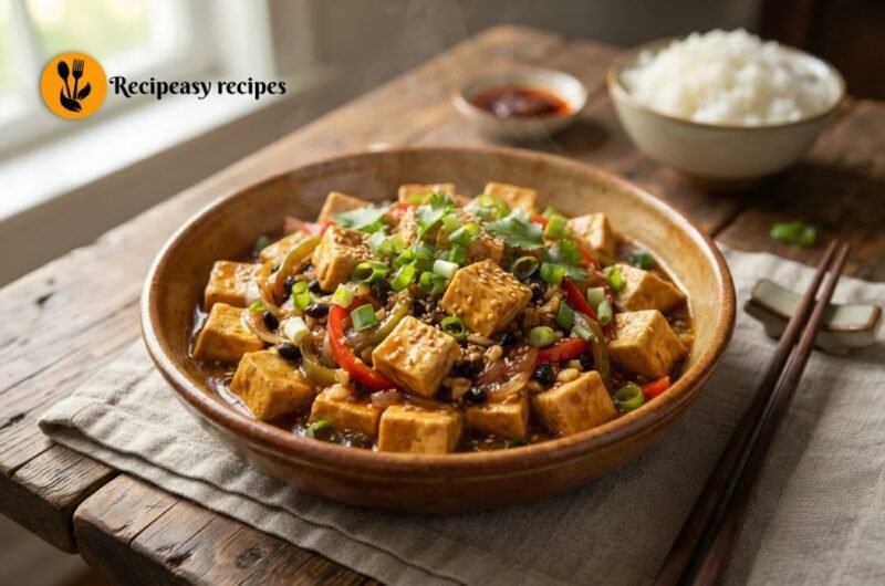 Chinese Tofu with Black Bean Sauce (Easy 30-Minute Recipe)