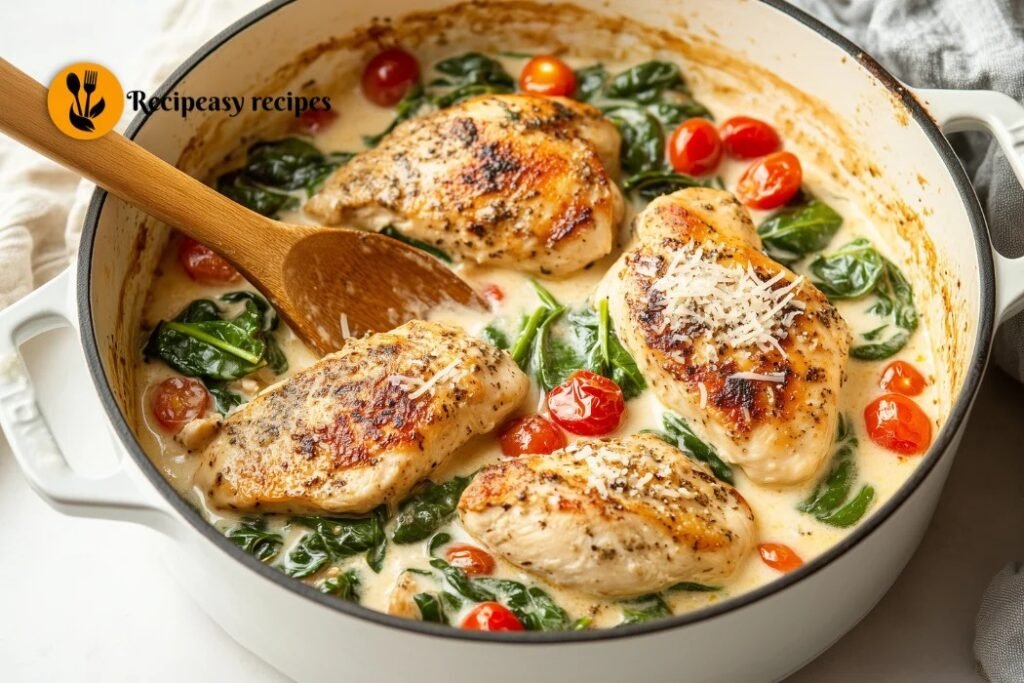 Creamy Chicken Thighs with Spinach