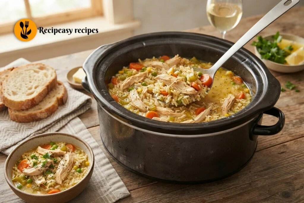 Crock Pot Chicken and Rice