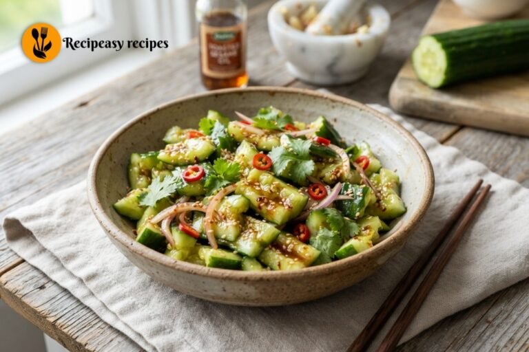 Easy Smashed Cucumber Salad Recipe