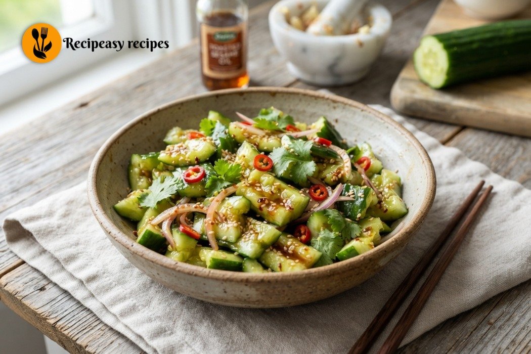 Easy Smashed Cucumber Salad Recipe