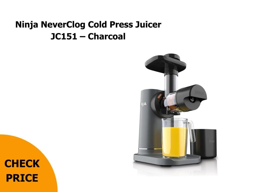 Ninja NeverClog Cold Press Juicer JC151 – Charcoal