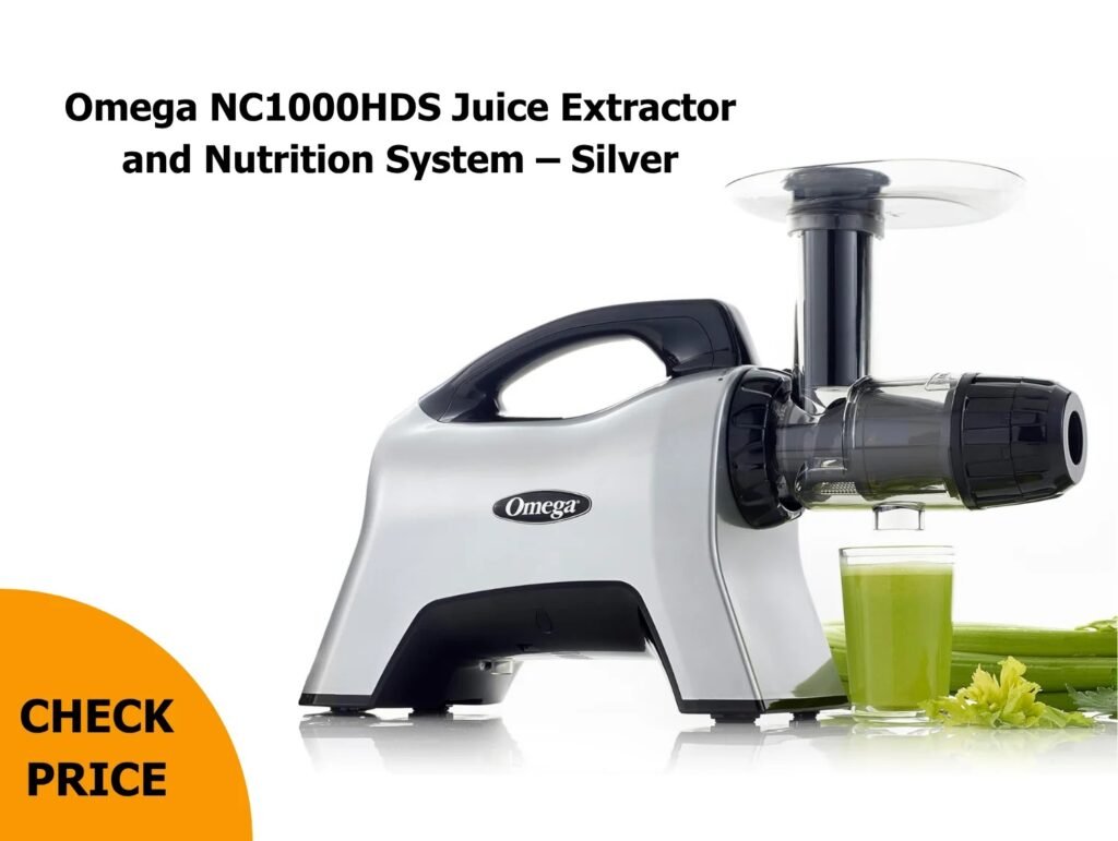 Omega NC1000HDS Juice Extractor and Nutrition System – Silver