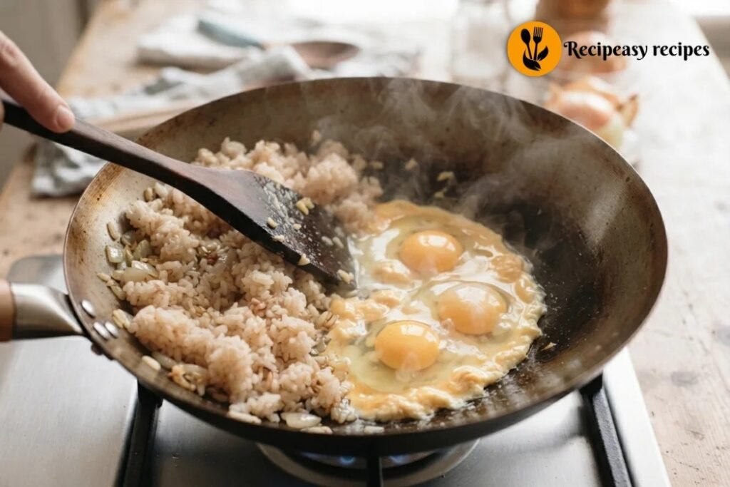 Scramble the eggs