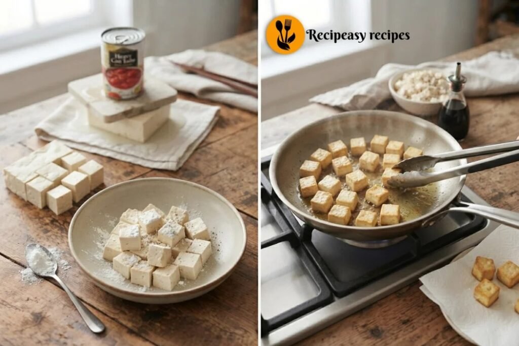 Step 2_ Fry the Tofu